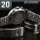 EDELSTAHLBAND POLJOT Uhrenband Edelstahl matt&poliert 20mm 5 Knoten Anstoß rund