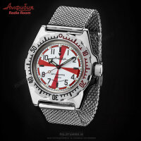 VOSTOK Radio Room Taucheruhr Automatik 20ATM Militär Uhr Amphibia 2415/110750