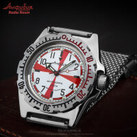 VOSTOK Radio Room Taucheruhr Automatik 20ATM Militär Uhr Amphibia 2415/110750