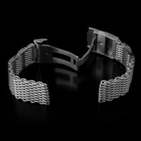 Milanaise Shark Mesh Watchband Matt 4x H-Link M. Screw 10685.2oz Stainless Steel