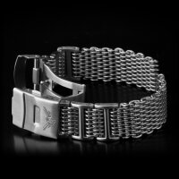Milanaise Shark Mesh Watchband Matt 4x H-Link M. Screw 10685.2oz Stainless Steel