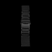 Milanaise Shark Mesh Watchband Black 4x H-Link M Screw 10685.2oz Stainless Steel