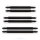 Milanaise Shark Mesh Watchband Black 4x H-Link M Screw 10685.2oz Stainless Steel