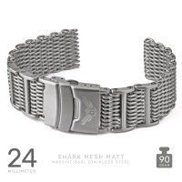 SHARK MESH "matt" massiv 4H-Glieder 24 mm