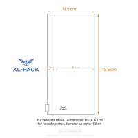 PVC Uhrenetui Grösse XL  mit Zip-Verschluss, je 1 Uhr · Ideal für Uhrensammler