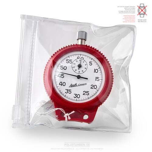 Estuche Reloj de Bolsillo Viaje Transparente Cremallera Uhrbox 1 Relojero PVC
