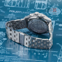 Stainless Watchband Poljot Solid 0 25/32in - 5 Knot Satiniert- End Size Straight