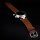 Watchband Braun Poljot Basilika 0 25/32in With Clipping Alligator Croco Imprint