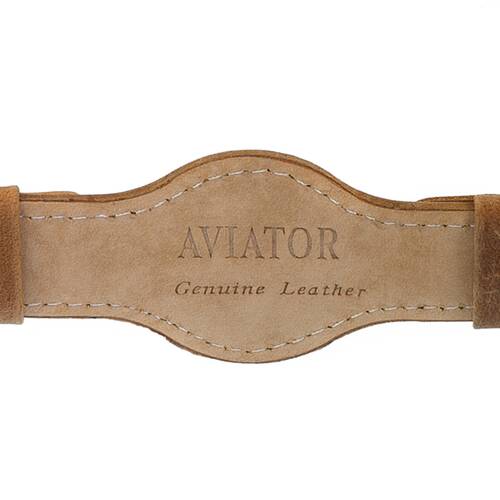 Aviator Watchband Special Retro Leather Pilot Strap Underlay Wright Brother