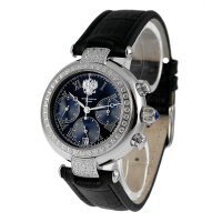 Doppeladler Basilika Chronograph Präsident Russland Uhr Poljot 31681 Zirkonia und Saphirglas
