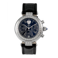 Doppeladler Basilika Chronograph Präsident Russland Uhr Poljot 31681 Zirkonia und Saphirglas
