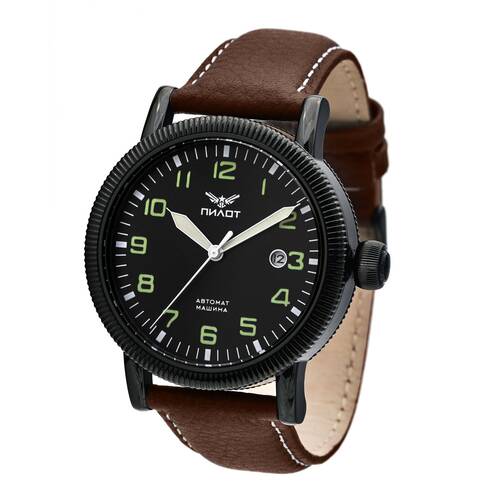 Pilot Fighter WW2 Retro 1 11/16in Automatic Military Watch 8215 Mechanical