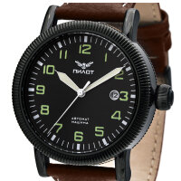 Pilot Fighter WW2 Retro 1 11/16in Automatic Military Watch 8215 Mechanical