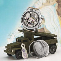 Poljot RETRO 2612 Alarm Handaufzug Wecker mechan. russische Damen Uhr NOS Vintage