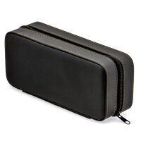 Uhrenbox Uhrenetui Reiseetui Uhr - Braun - 2 Uhren Uhrbox Etui - VELVET Stil