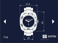 VOSTOK Taucheruhr Automatik Kal. 2416/710662 Black DIVER russische Uhr