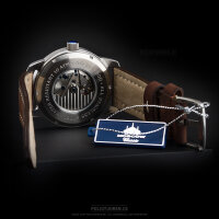 Fliegeruhr automatik 48mm mechanisch AVIACIJA Vostok 2416 Moscow Classic beige