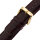 Wrist Watch Band Red Brown Original Poljot 0 25/32in Croco-Prägung Leather