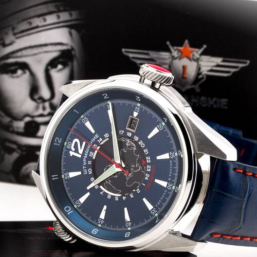 Sturmanskie Gagarin Automatik Uhr 24 Stunden Vostok 2432/4571789 Russland