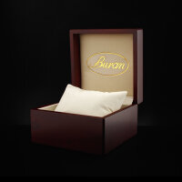 BURAN Square Poljot Handaufzug 2614.02/1066511 Russische Uhr gold Lederband