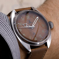 Aviation STEAMPUNK Militär Fliegeruhr 48mm DIESELPUNK retro Uhr massiv