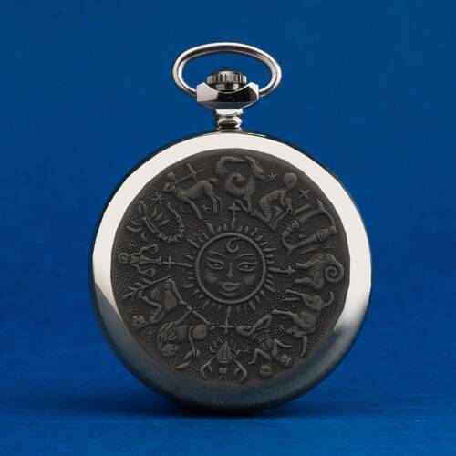 Molnija Pocket Watch 3602 Russian Analog Watch Zodiak Zodiac Sign Pion