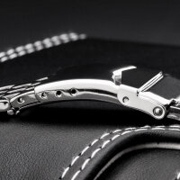 Uhrarmband Edelstahl massiv 20 mm - 7 Knoten - poliert - Anstoss RUND