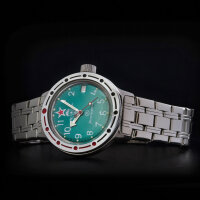 VOSTOK Komandirskie Taucheruhr 200m Automatik 2416/420307 Military russische Uhr