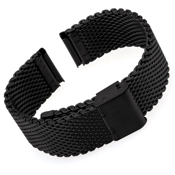 Milanaise Ø 20mm Schwarz matt