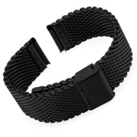 Milanaise Ø 20mm Schwarz matt