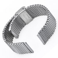 Milanaise Bracelet Watch Stainless Steel Silver Black Gold Rose Mesh Loop 0.87 inch brushed matt