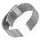 Milanaise Bracelet Watch Stainless Steel Silver Black Gold Rose Mesh Loop 0.87 inch brushed matt