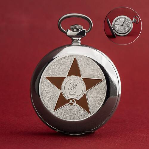 Reloj de Bolsillo Mecnico Estrella Martillo Y Hoz Molnija 3602 Russicheuhr