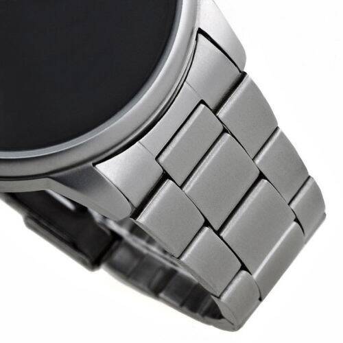 EDELSTAHLBAND | Metallband Uhrenband matt / satiniert 3 Knoten 20 mm Ansto rund