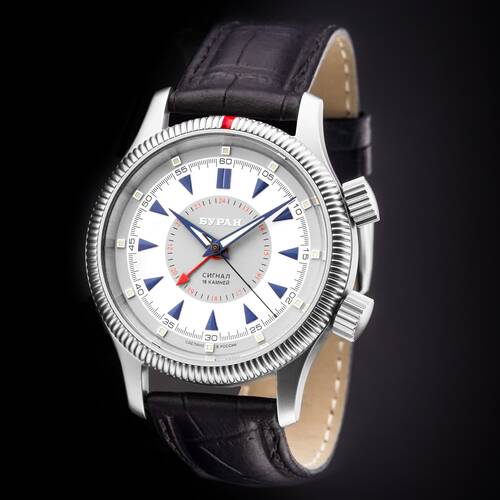 Buran Poljot 2612/6503716 Alarm Clock Alarm Hand Wound Russian Watch Mechanical