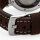 Watchband 24 Leather Dark Brown - Buckle Solid - Pilots Watch Retro