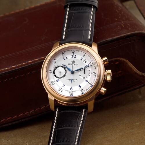 Poljot Chronograph 3133/2729395 Watch - Letzte Luxury Collection Hand Wound