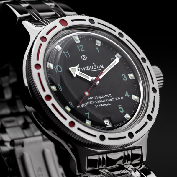 VOSTOK Orologio Subacqueo Meccanico Russo 200m: Kal. 2415 Automatico, Acciaio, Quadrante Blu, Da Collezione