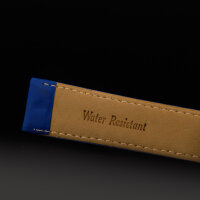UHRENARMBAND 18mm 20mm WASSERFEST Faltschließe Kautschuk blau schwarz Gummi