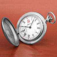Taschenuhr MOLNIJA 3602 - KGB UdSSR CCCP - russiche Uhr - Hammer und Sichel
