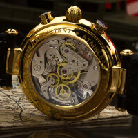 Poljot Basilika Chronograph 31679 russische mechanische Uhr Mondphase Golden Age