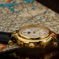 Poljot Basilika Chronograph 31679 russische mechanische Uhr Mondphase Golden Age