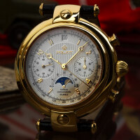 Poljot Basilika Chronograph 31679 russische mechanische Uhr Mondphase Golden Age
