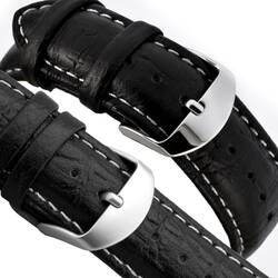LEDERBAND 22mm Uhrarmband - feinnarbiges Glattleder - Uhr...