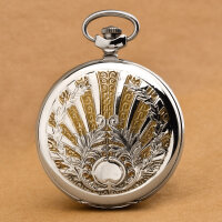 Russian mechanical pocket watch MOLNIJA 3602 blued hands...