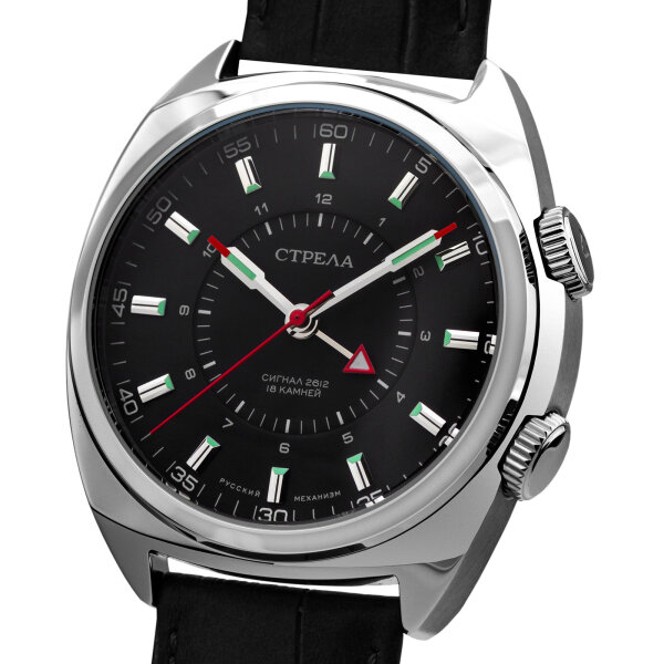 STRELA Signal Poljot 2612.1 russischer mechanischer Wecker Armbanduhrwecker