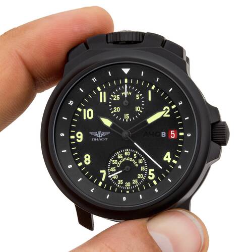 Pilot Bortovie Ayc-B Chronograph Poljot 3133 Russian B-Watch Observation Watch