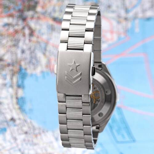 Vostok Komandirskie 2416/480514 Y 2416/480614 Military Ruso Reloj Automtico 2416/480514-blau