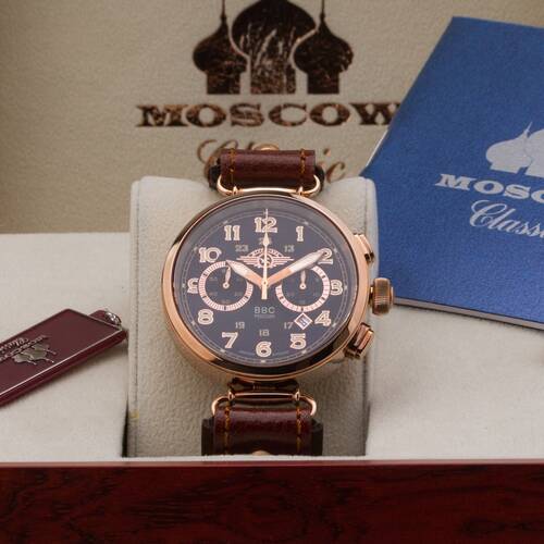 MOSCOW CLASSIC STURMOVIK Poljot Chronograph 3133 russische mechanische Uhr