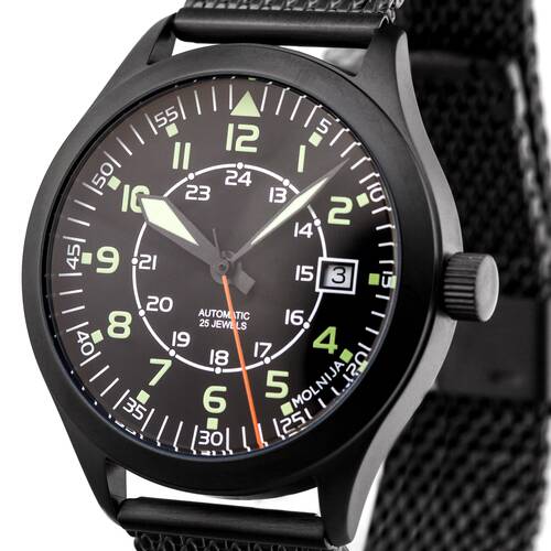 Aviation Reloj Pilotos Automático Mecánico Militar Reloj Rusia TMP2824 Serie